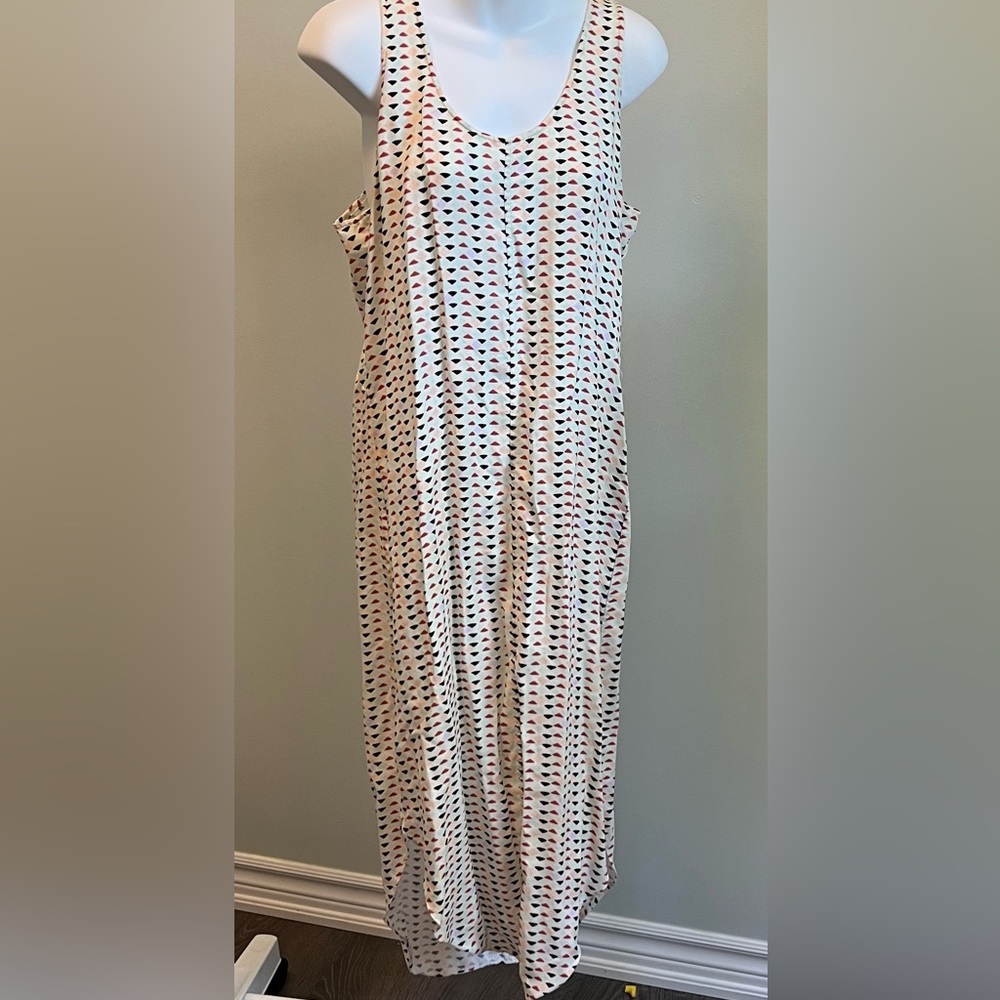Sleeveless Polka Dot Maxi Dress